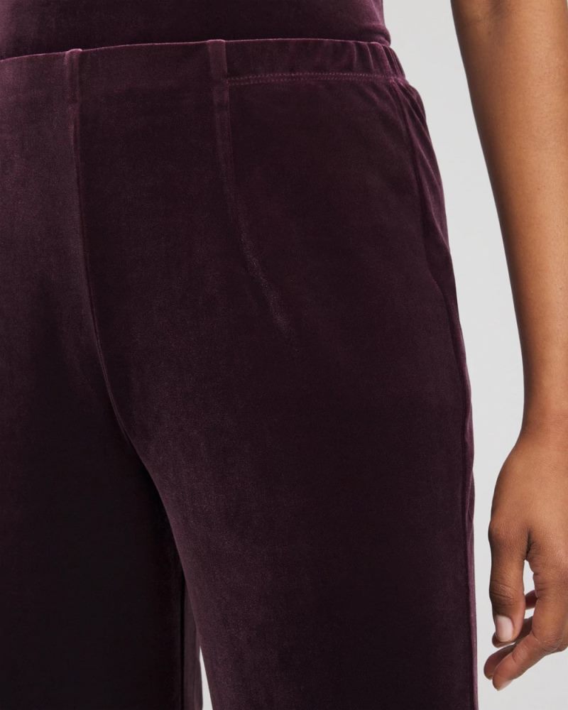 Chicos Travelers™ Velvet No Tummy Pants - NIGHT BLOOM