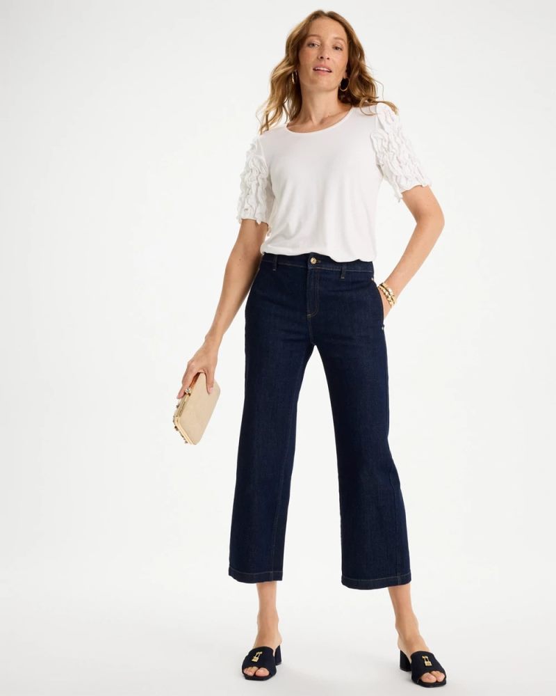 Chicos Straight Crop Trouser Jeans - CEDAR RINSE