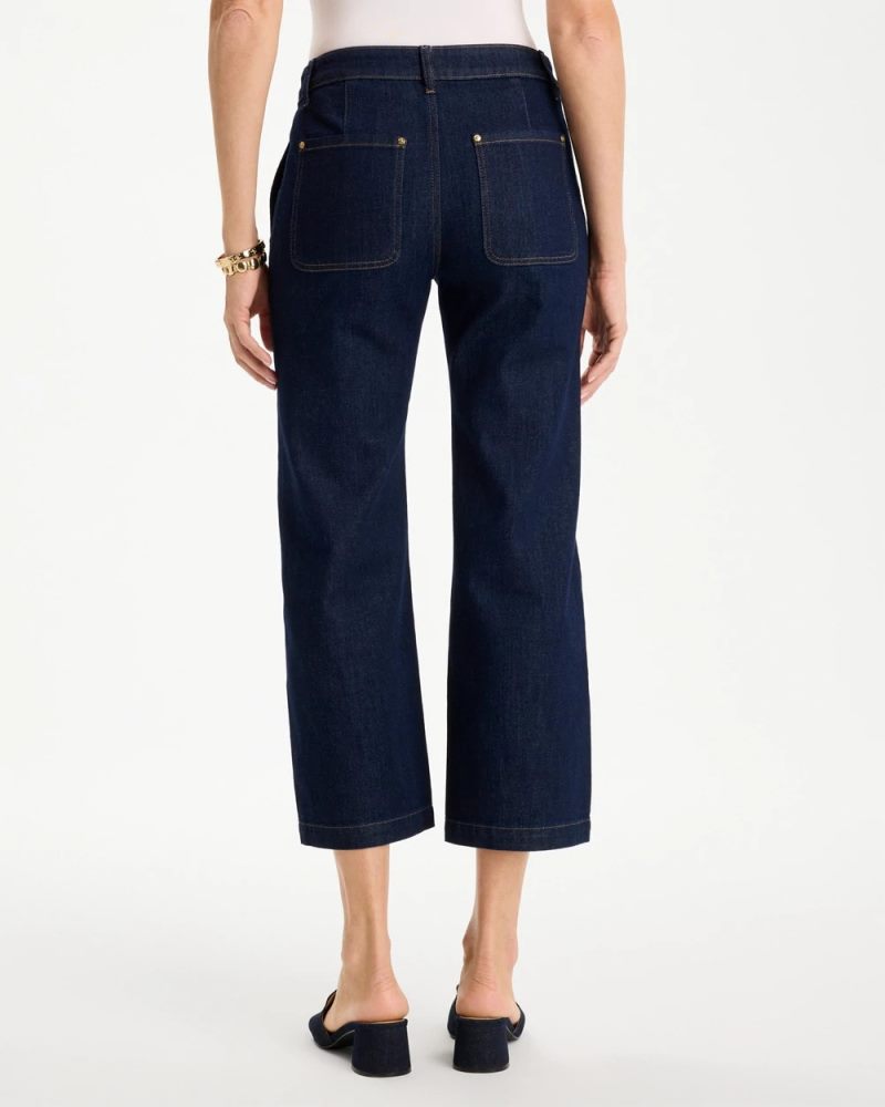 Chicos Straight Crop Trouser Jeans - CEDAR RINSE