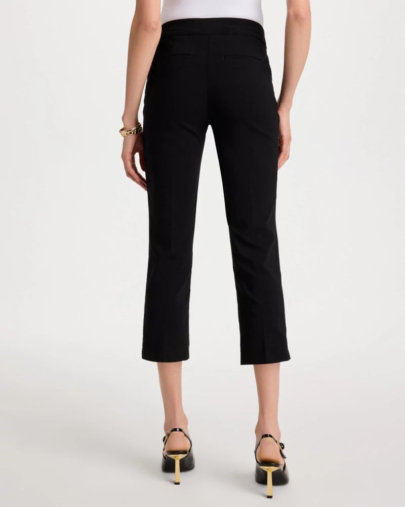 Chicos Brigitte™ Slim Pull-On Crop Pant - BLACK