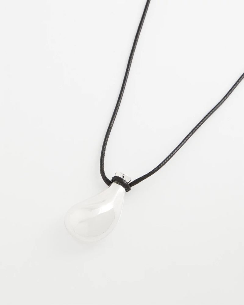Chicos Silvertone Adjustable Pendant Necklace - MIXED METALS