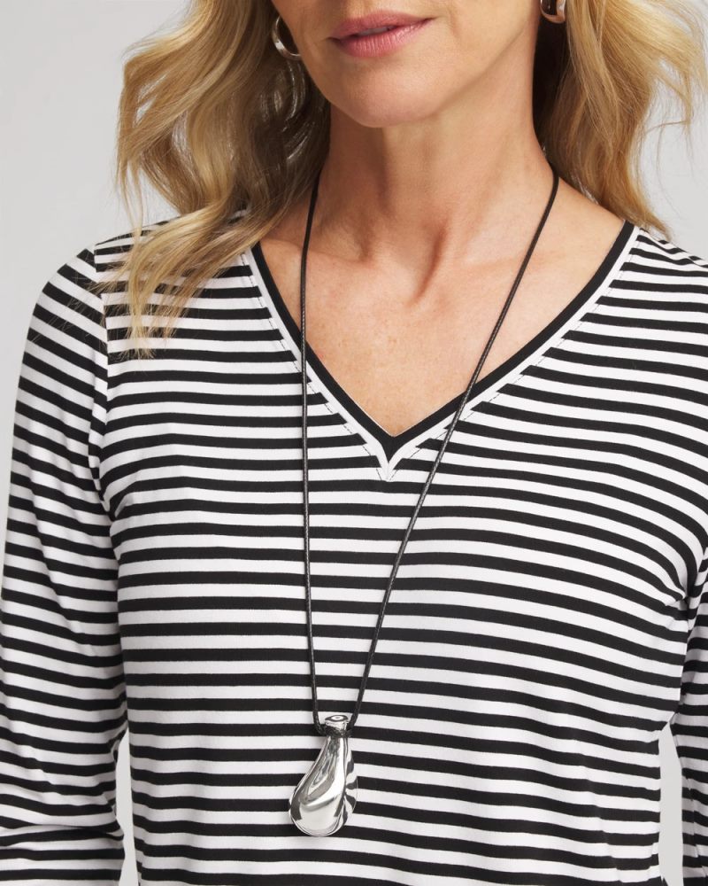 Chicos Silvertone Adjustable Pendant Necklace - MIXED METALS