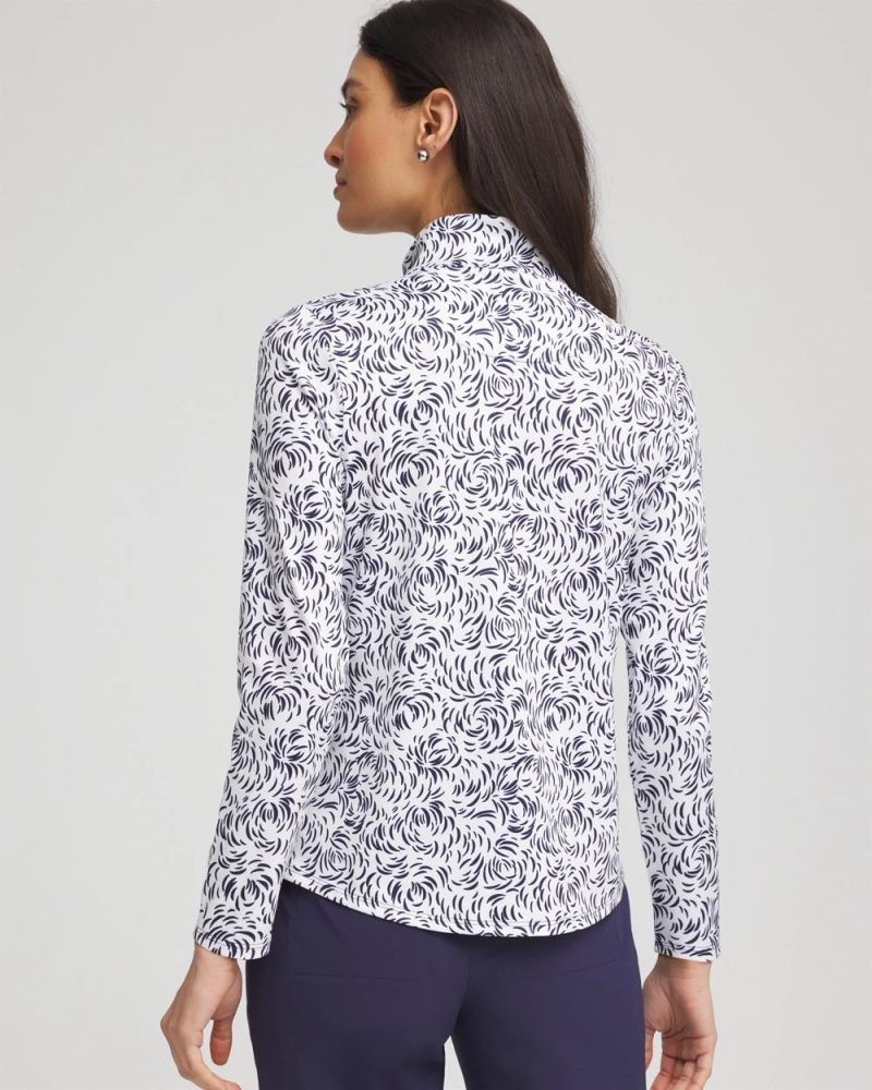 Chicos Zenergy® UPF Palma Pullover - PASSPORT BLUE