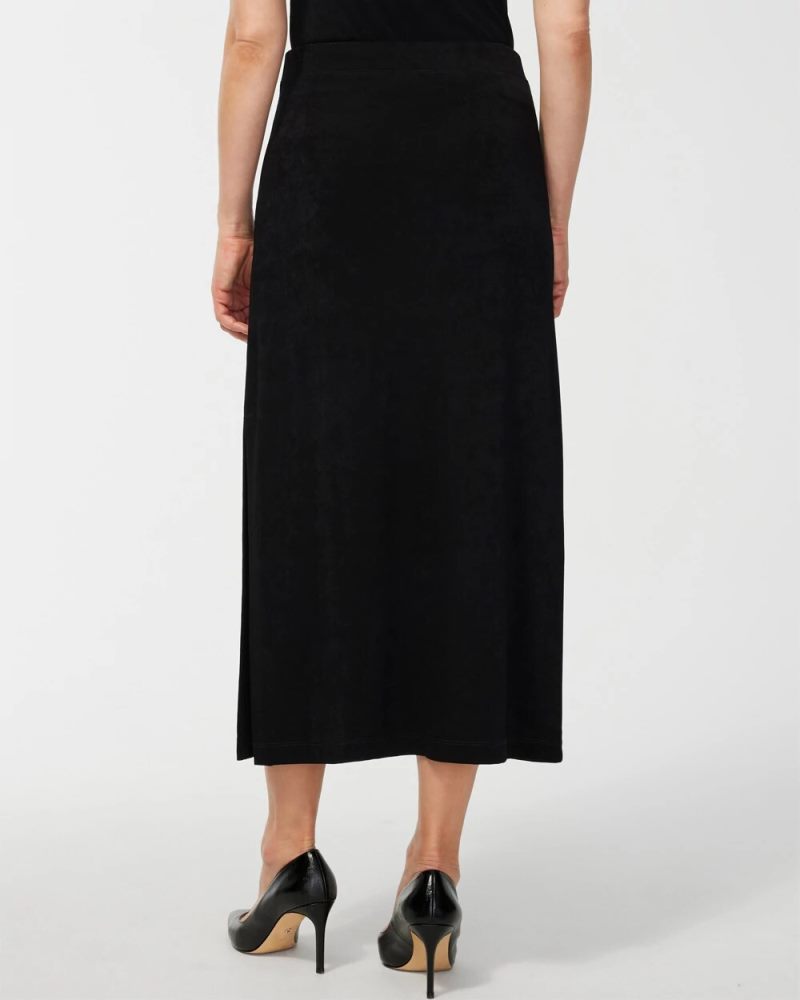 Chicos Travelers™ Side-Slit Maxi Skirt - TRAVELERS BLACK