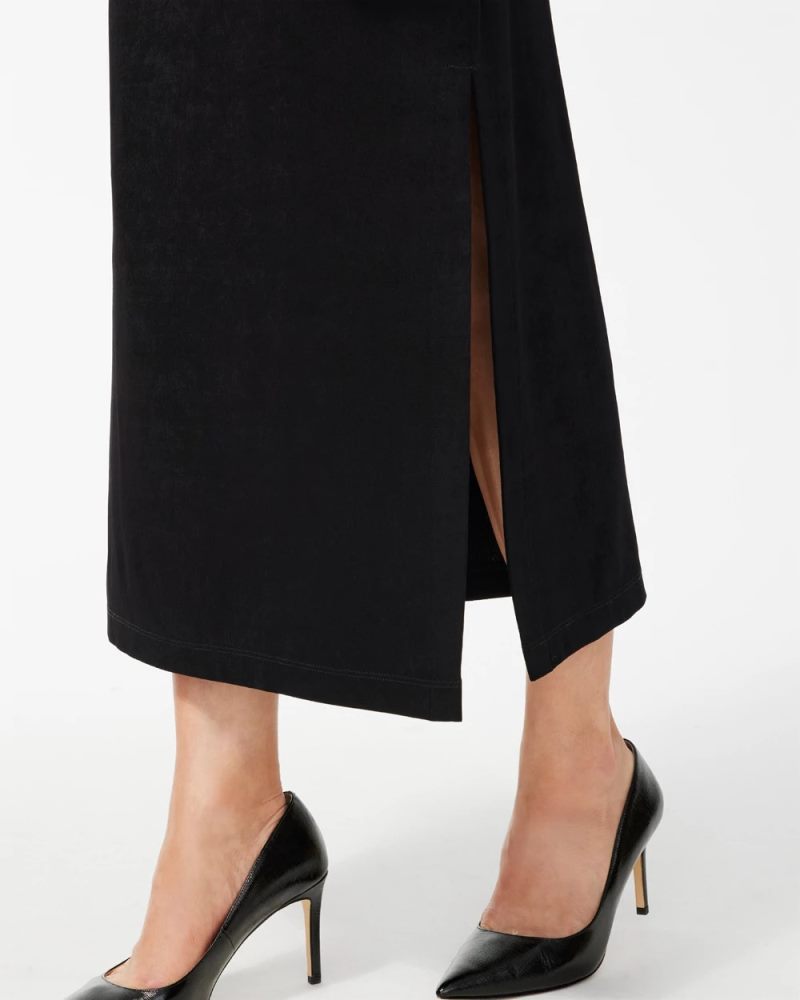 Chicos Travelers™ Side-Slit Maxi Skirt - TRAVELERS BLACK