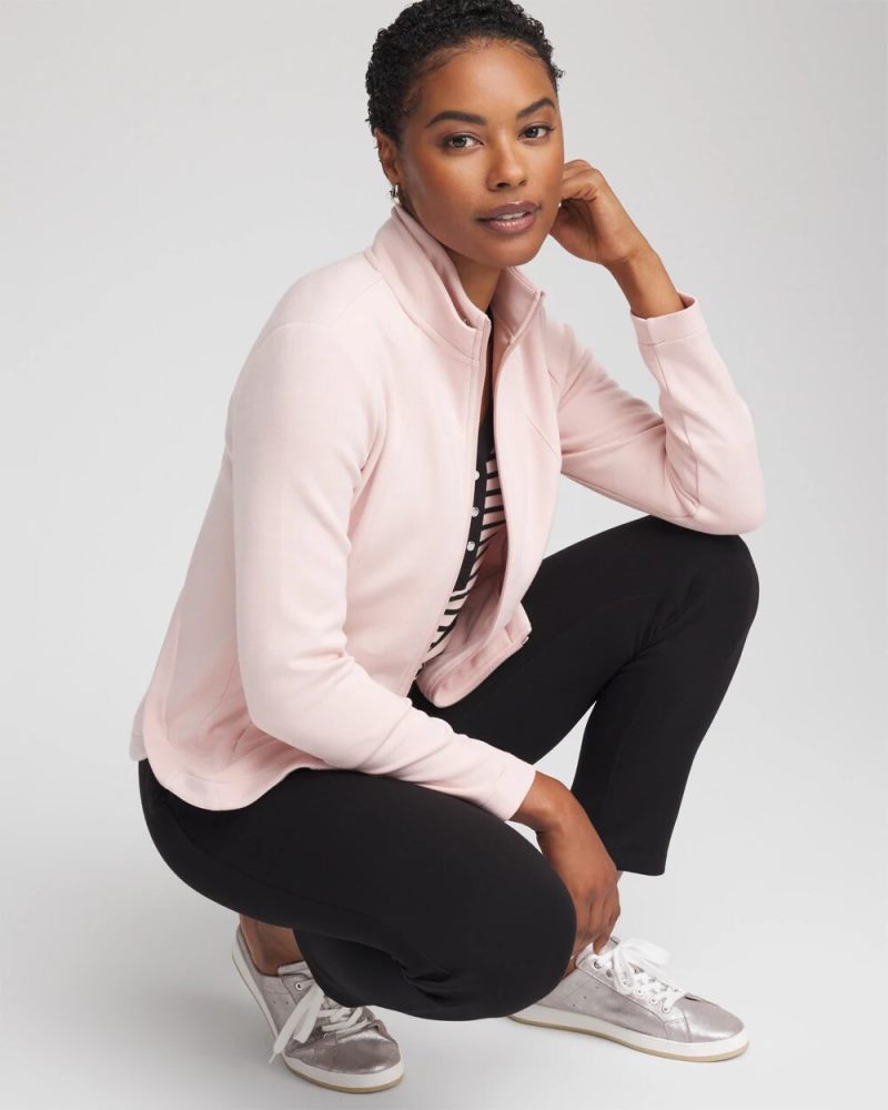 Chicos Zenergy® Convertible Jacket - ROSE SMOKE