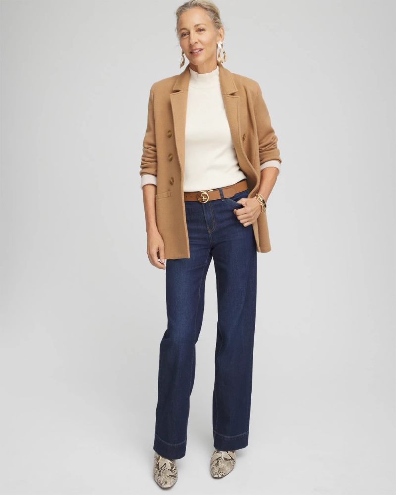 Chicos Ella Mockneck Sweater - ENGLISH CREAM