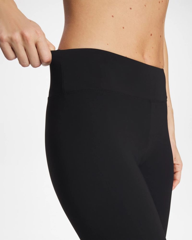 Chicos Gottex Basic Solid High Waist Shorts - BLACK