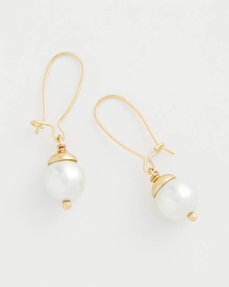 Chicos Mixed Metal Stud Earrings - PEARL