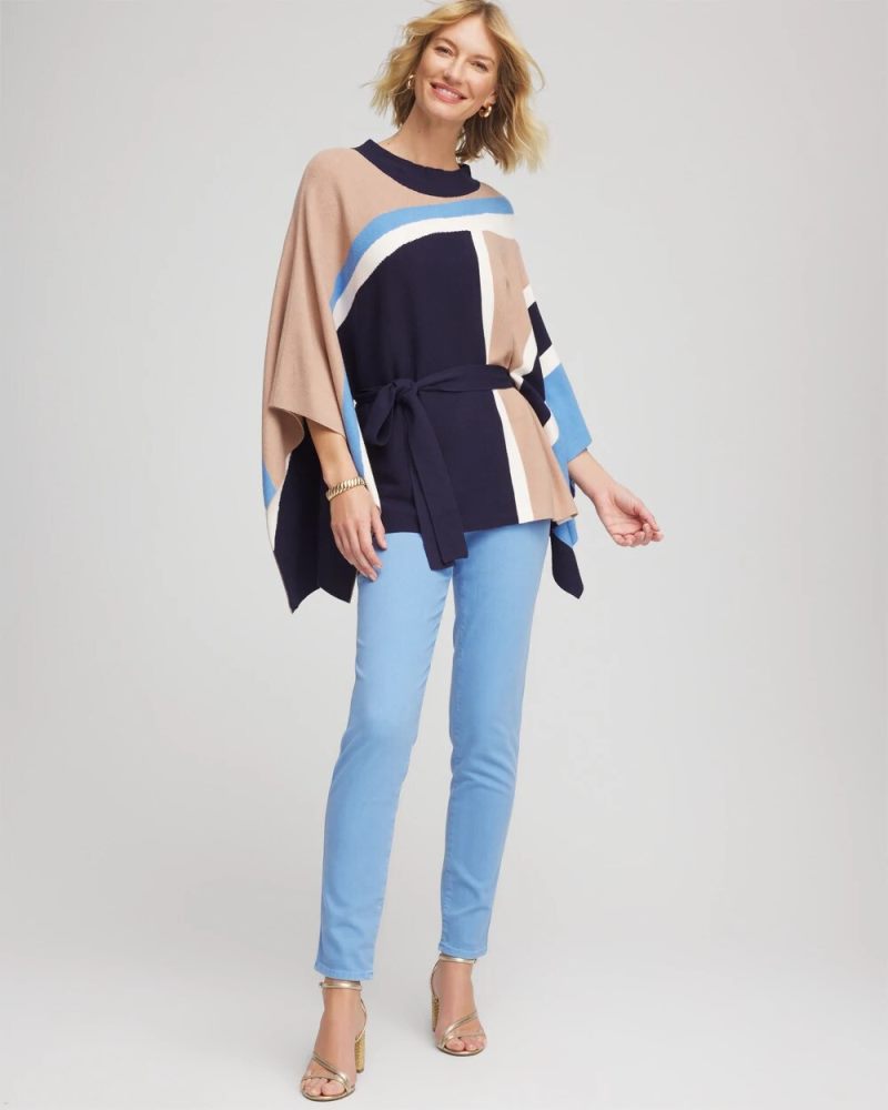 Chicos Modern Pull-On Ankle Jeggings - TIDAL BLUE