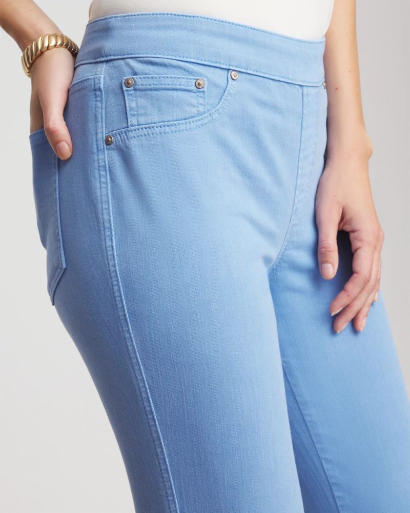 Chicos Modern Pull-On Ankle Jeggings - TIDAL BLUE