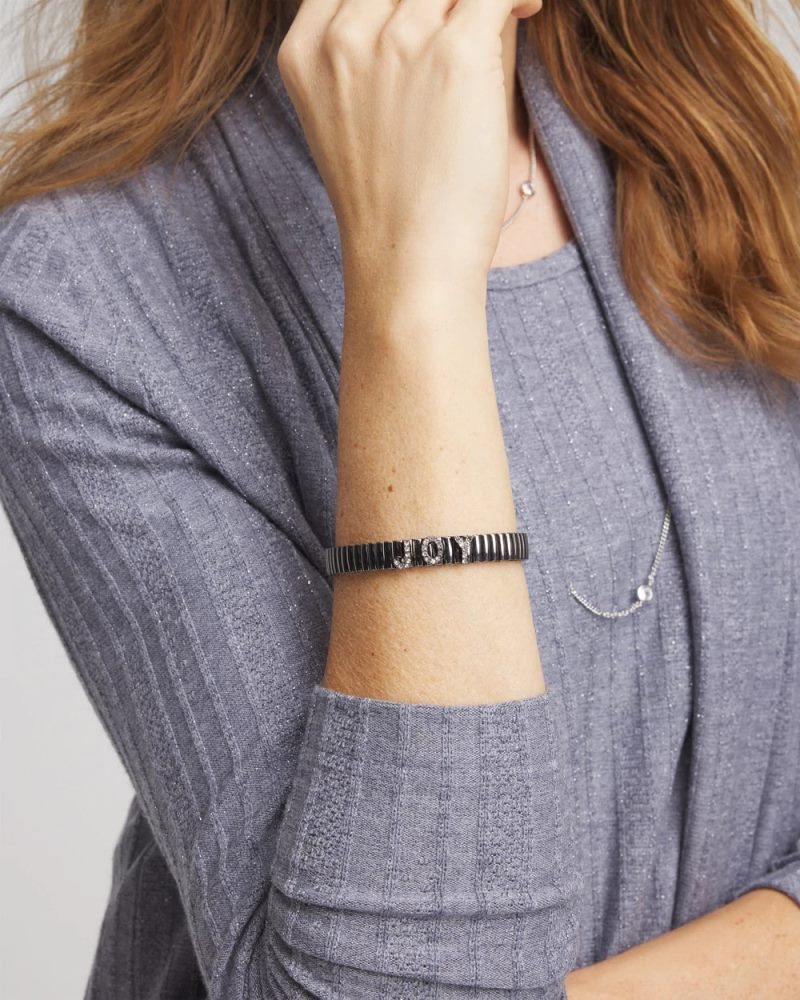Chicos Joy Watch Band Bracelet - HEMATITE