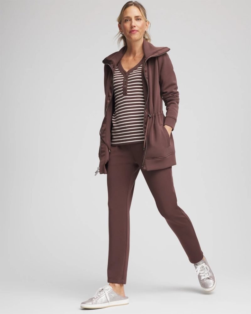 Chicos Zenergy® Cinch-Waist Jacket - ESPRESSO