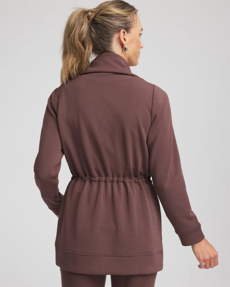 Chicos Zenergy® Cinch-Waist Jacket - ESPRESSO