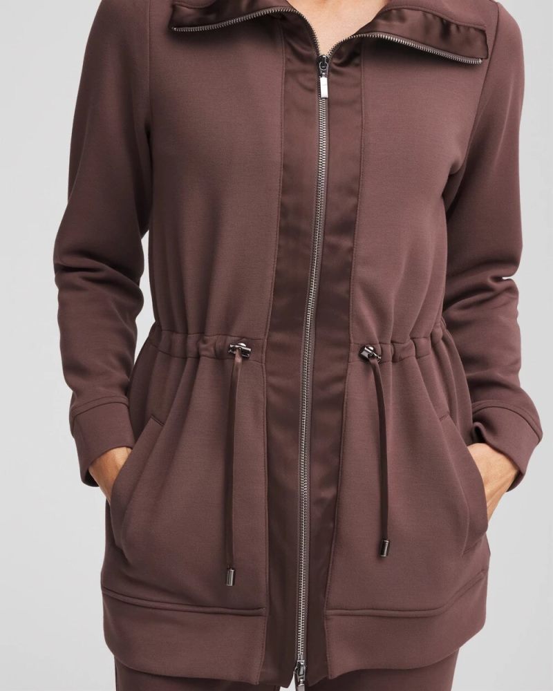 Chicos Zenergy® Cinch-Waist Jacket - ESPRESSO