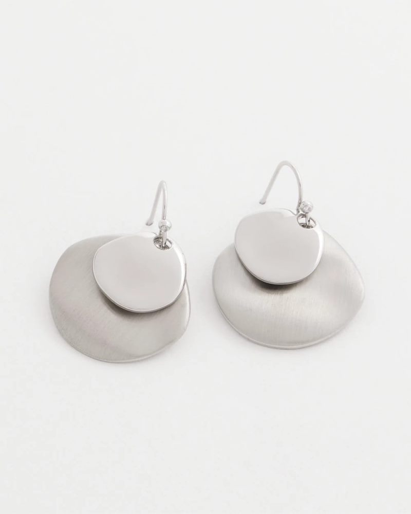 Chicos Silver Drop Earrings - SILVER