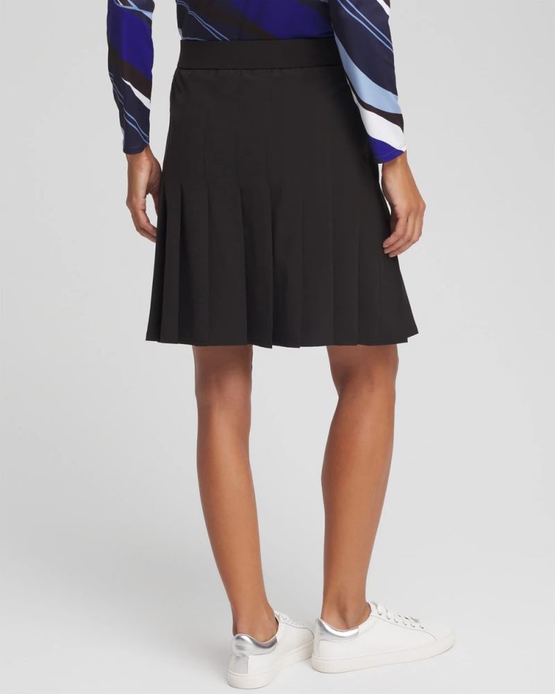 Chicos Zenergy® UPF Pleated Skort - BLACK