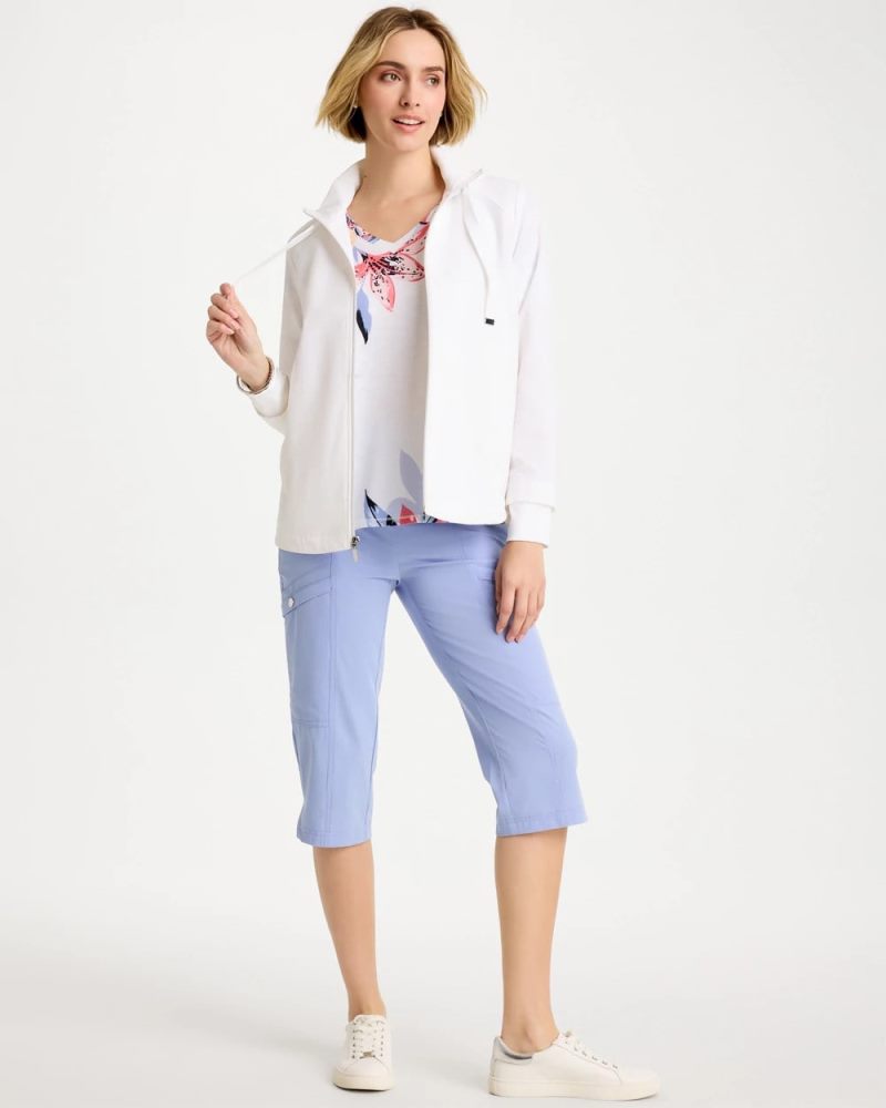 Chicos Zenergy® UPF Rib-Mix Connie Jacket - ALABASTER