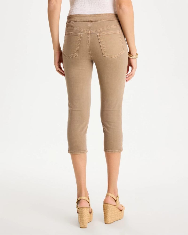 Chicos Pull-On Capri Jeans - TOPAZ SMOKE