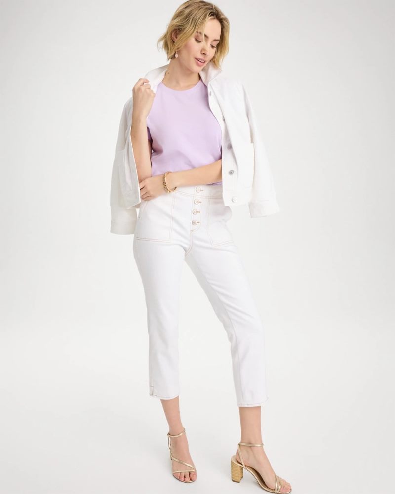 Chicos Perfect Crewneck Tee - ORCHID MIST