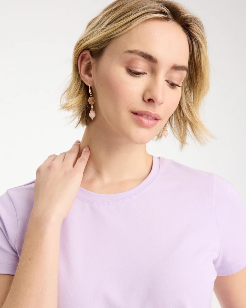 Chicos Perfect Crewneck Tee - ORCHID MIST