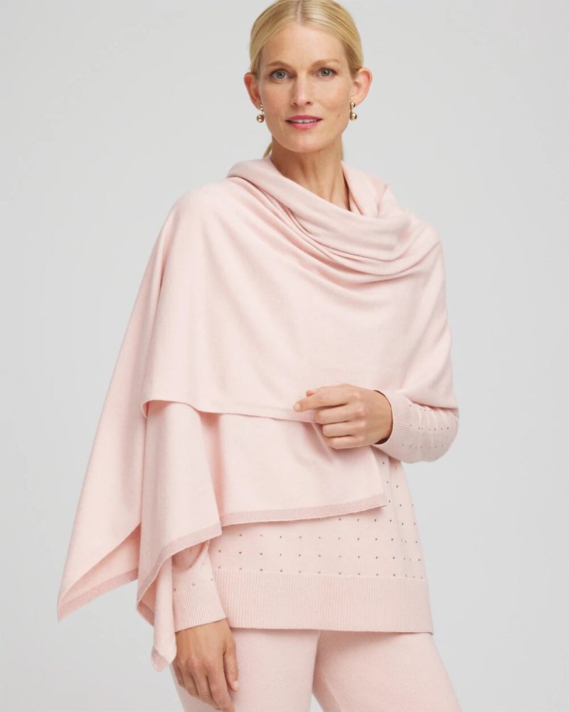 Chicos Wrap & Eye Mask Travel Set - ROSE SMOKE