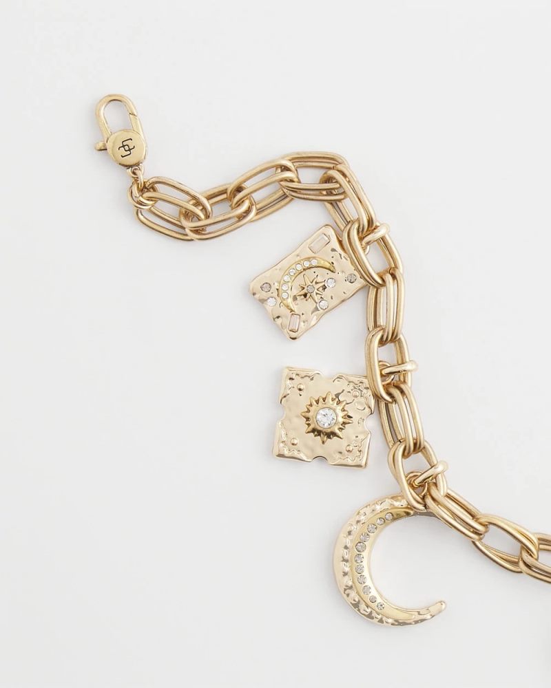 Chicos Gold Celestial Charm Necklace - GOLD