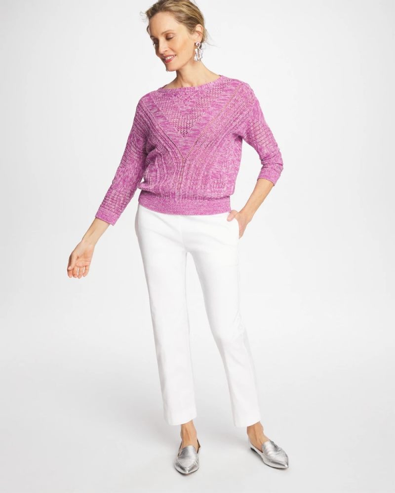 Chicos Brigitte™ Straight Crop - ALABASTER