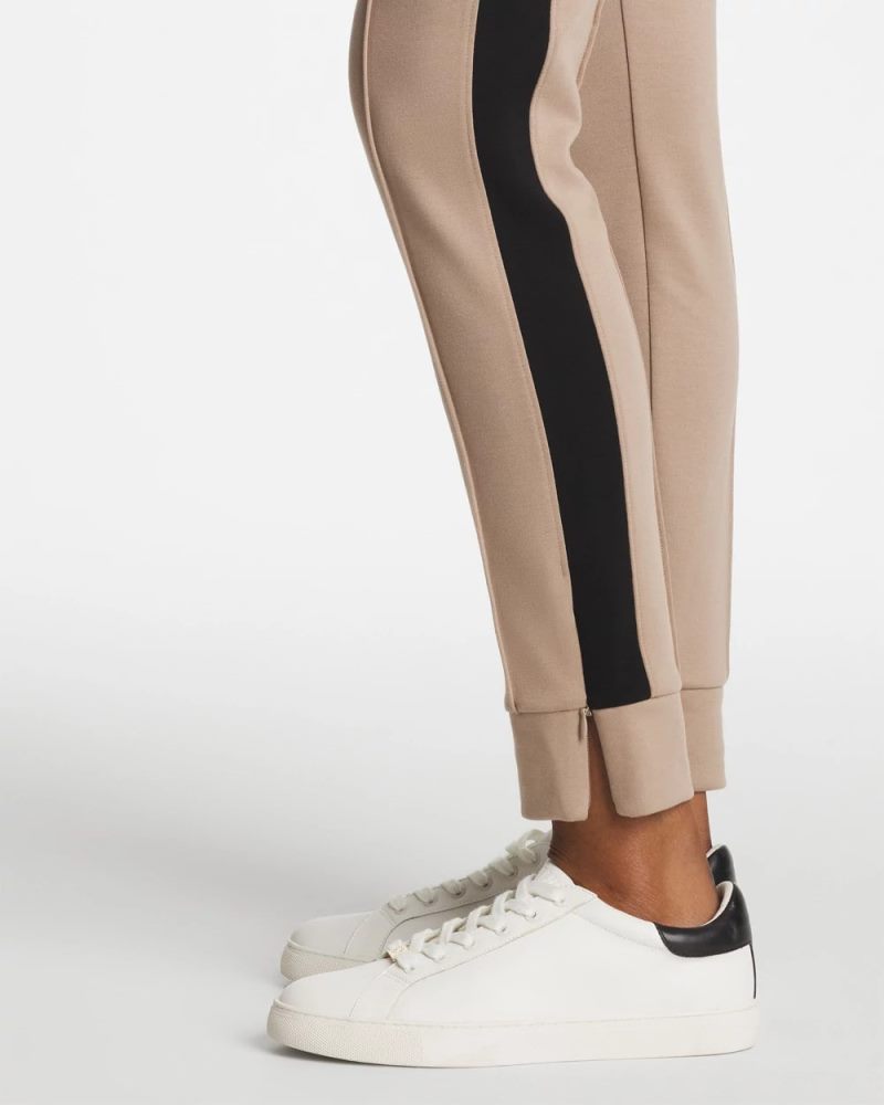 Chicos Zenergy® Double-Knit Contrast Ankle Pants - STUDIO TAUPE