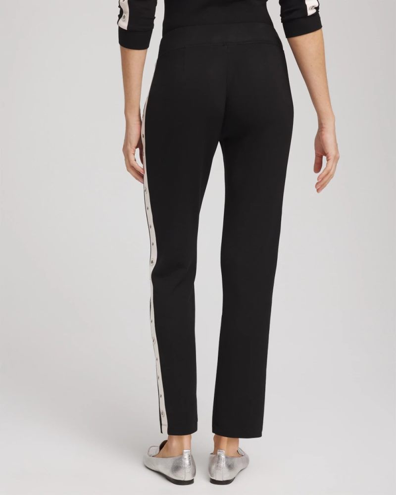 Chicos Zenergy® Grommet Pants - BLACK