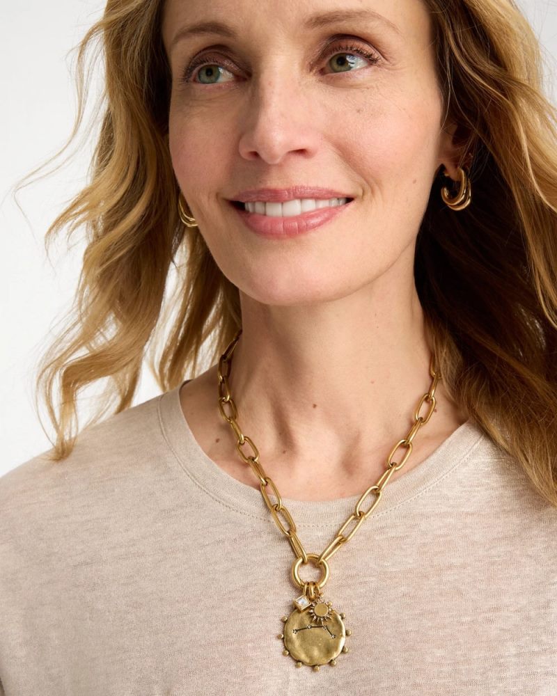 Chicos Aries Zodiac Charm Pendant - MIXED METALS