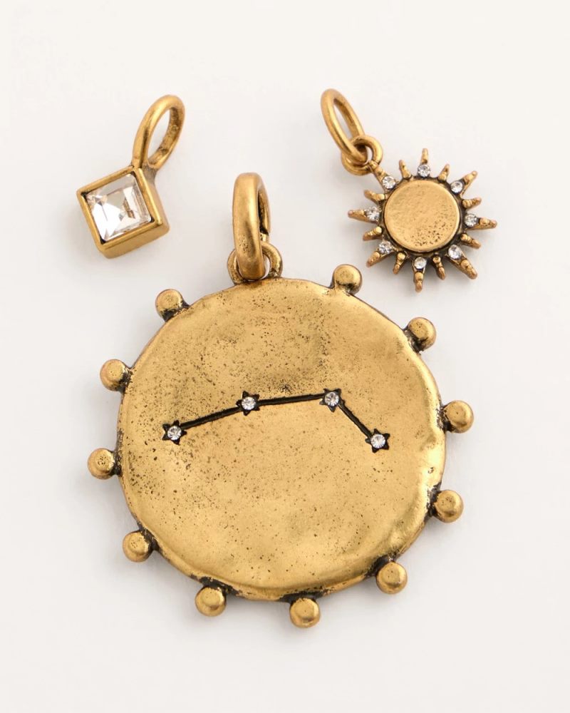 Chicos Aries Zodiac Charm Pendant - MIXED METALS