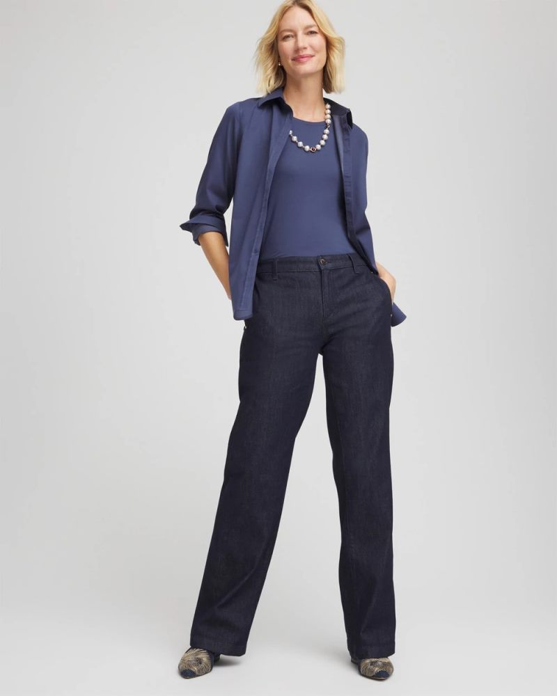 Chicos Touch of Cool™ Layering Tee - INDIGO SKY