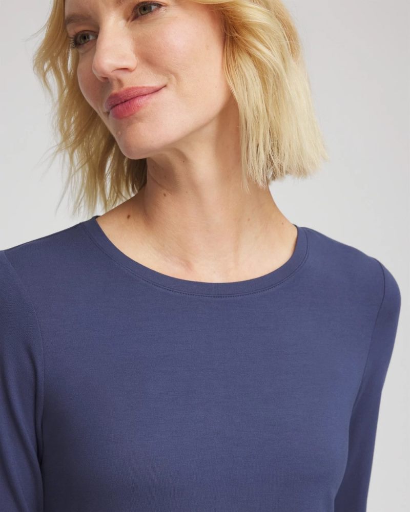 Chicos Touch of Cool™ Layering Tee - INDIGO SKY