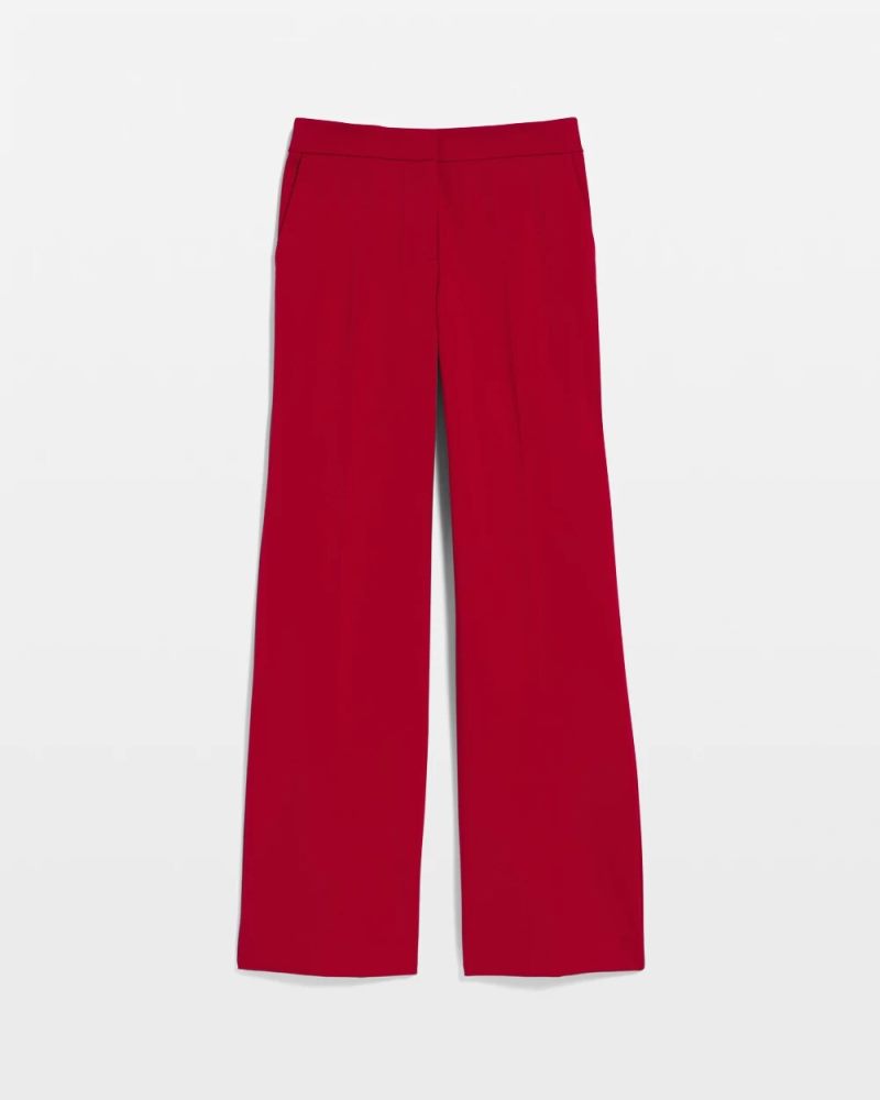 Chicos Emme Wide-Leg Trouser Ponte Pants - CARMINE RED
