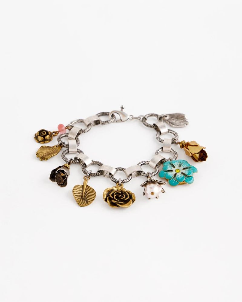 Chicos Spring Flower Charm Bracelet - MULTI
