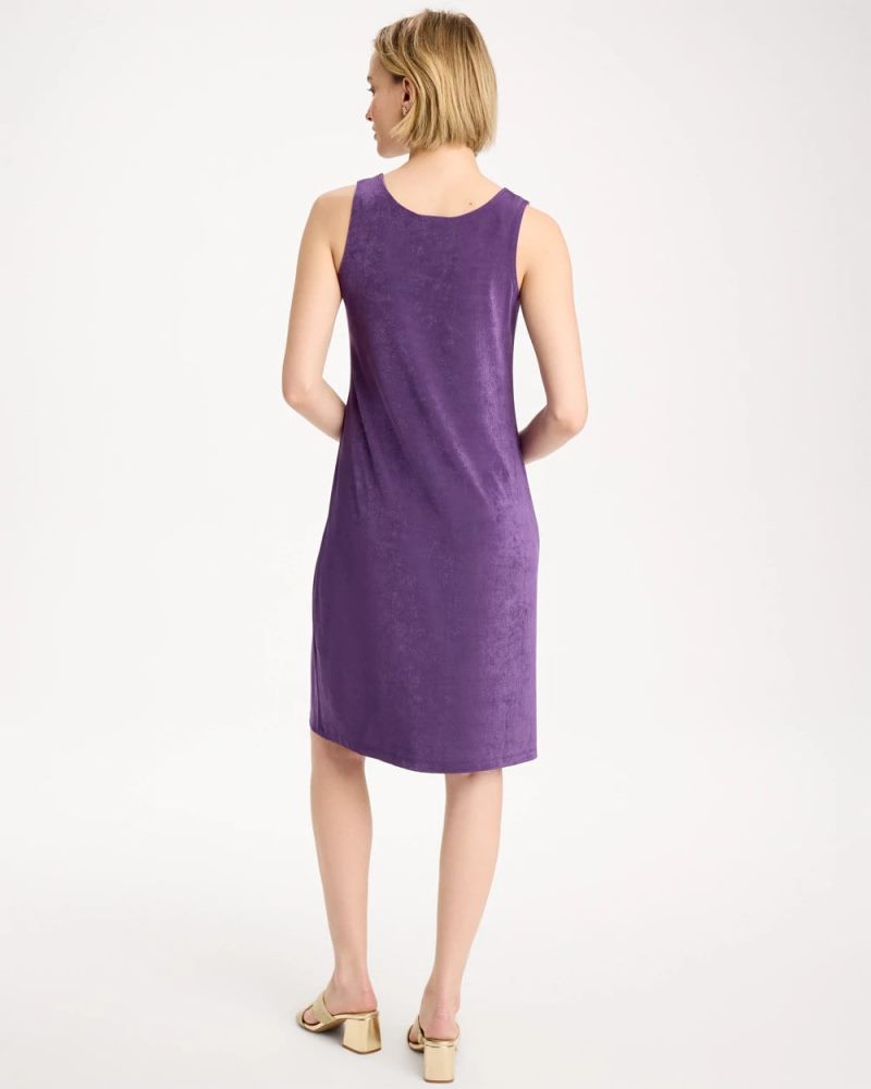 Chicos Travelers™ Short Tank Dress - RICH AMETHYST