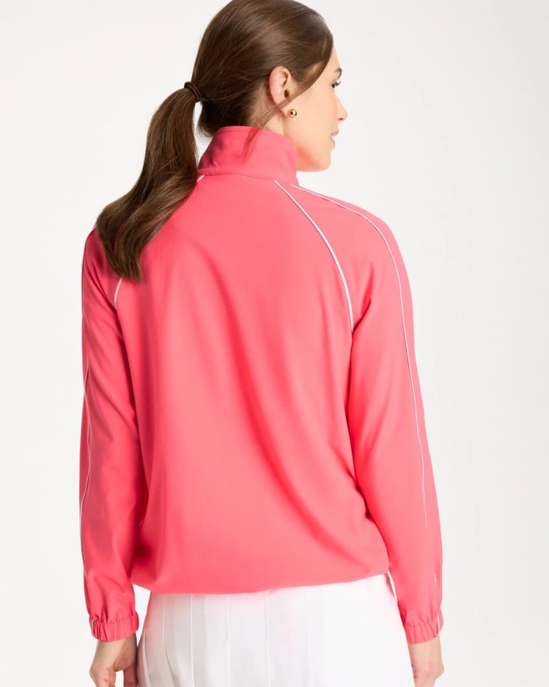 Chicos Zenergy® Ripstop Piping Jacket - CALYPSO CORAL