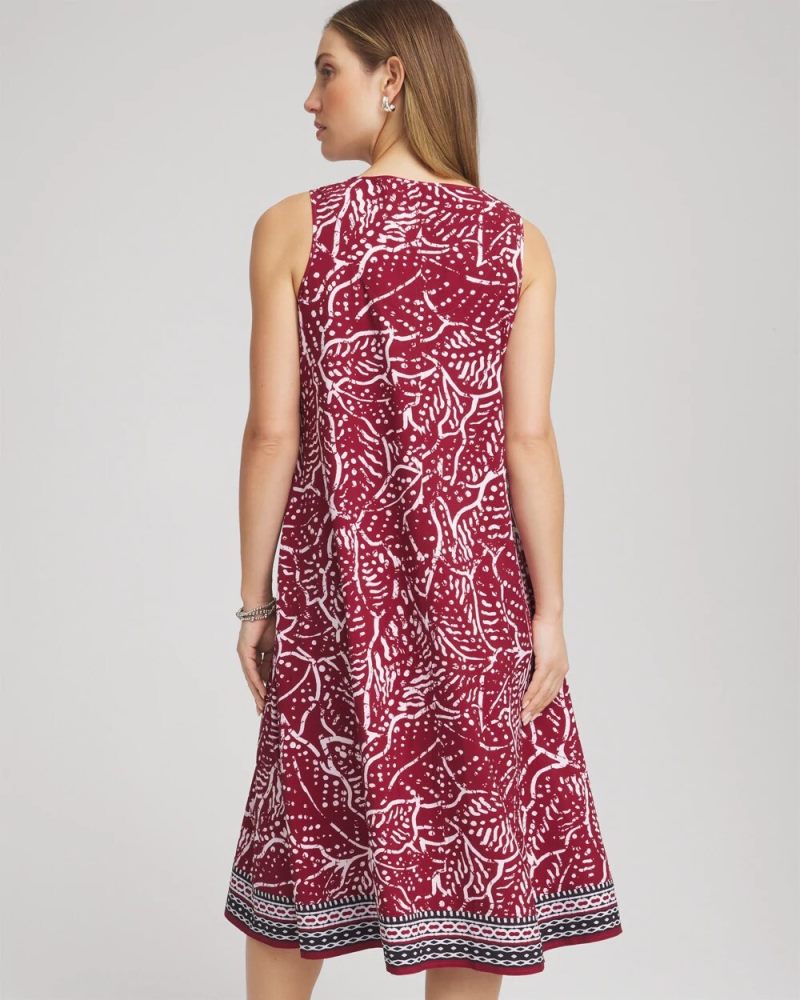 Chicos Zenergy® UPF Printed Midi Sports Dress - RUSSET RED