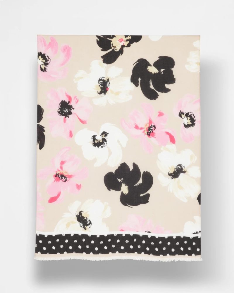 Chicos Blossom Burst Oblong Scarf - SWEET BLOSSOM