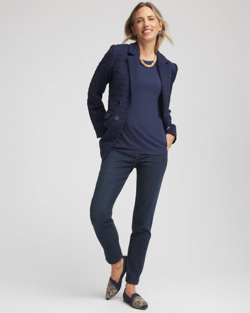 Chicos Touch of Cool™ Layering Tee - PASSPORT BLUE