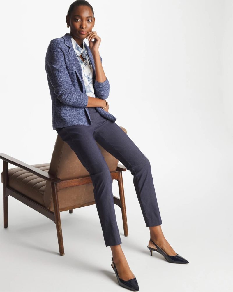Chicos Indigo Brigitte™ Slim Pull-On Ankle Pants - INDIGO