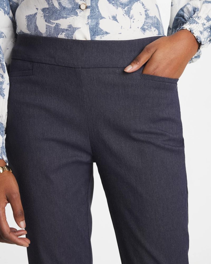 Chicos Indigo Brigitte™ Slim Pull-On Ankle Pants - INDIGO