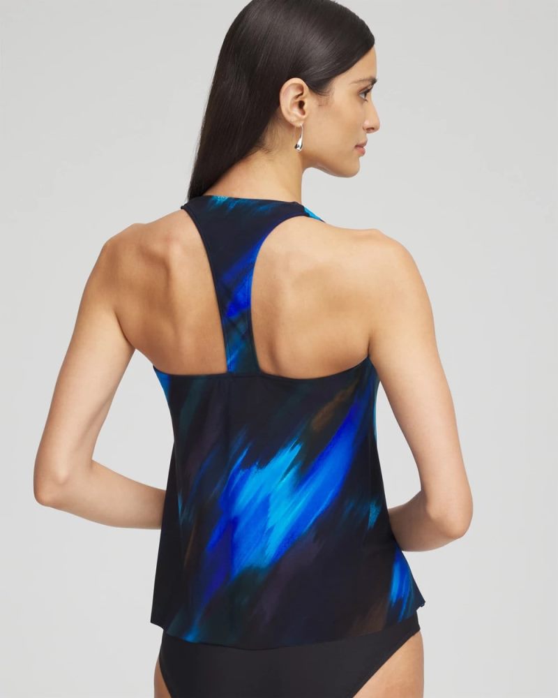 Chicos Magicsuit® Swipe Right Tankini - BLACK/MULTI