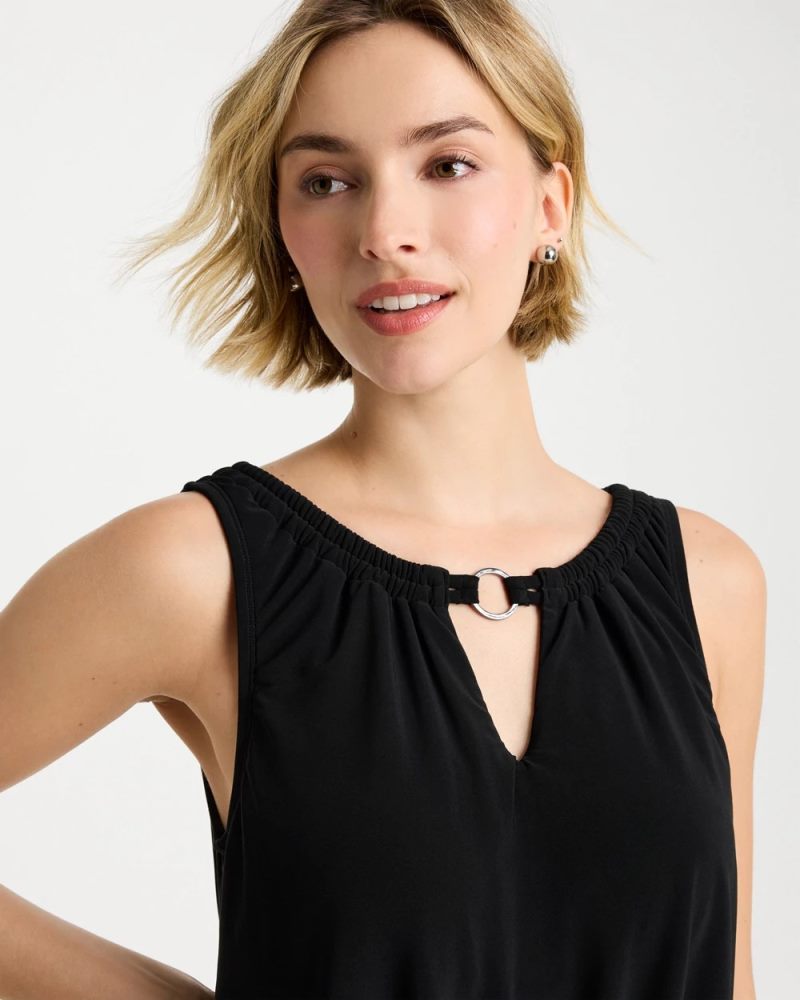 Chicos Magicsuit® Effie Solid Swim Dress - BLACK