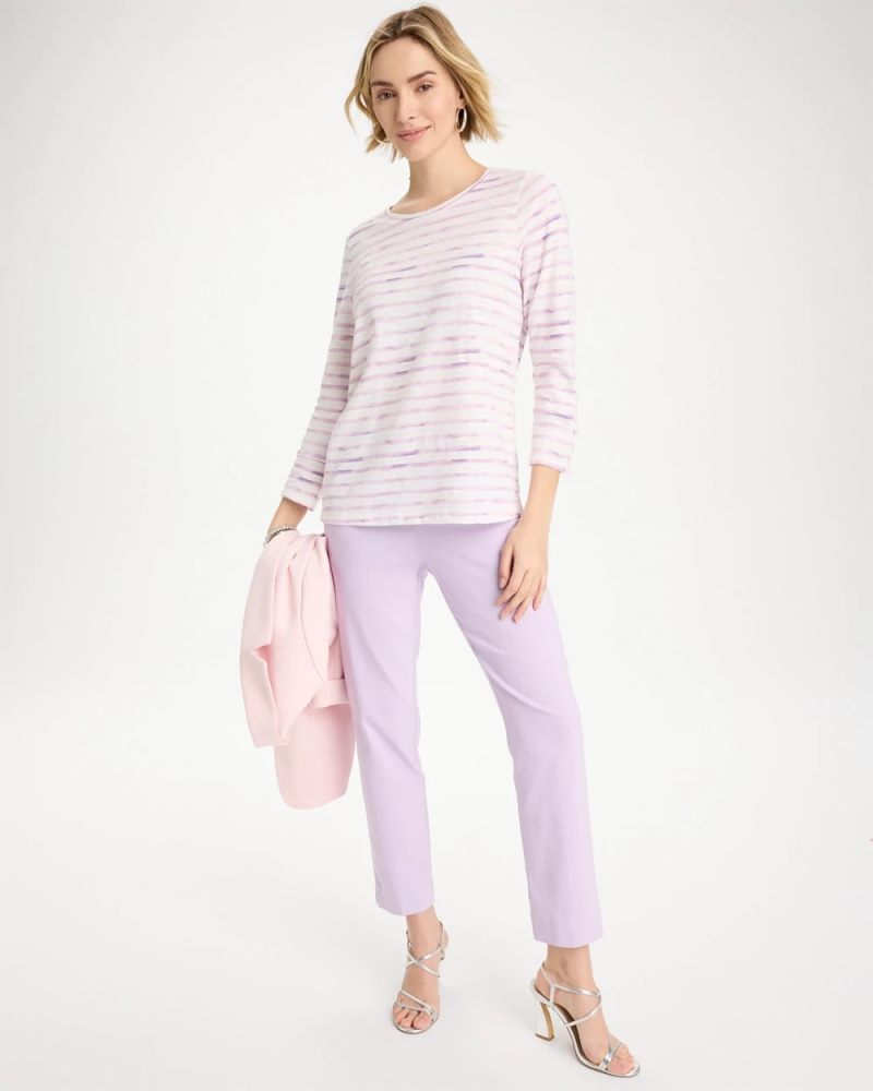 Chicos Palermo Cotton Slub Tee - PALE SWEET PEA