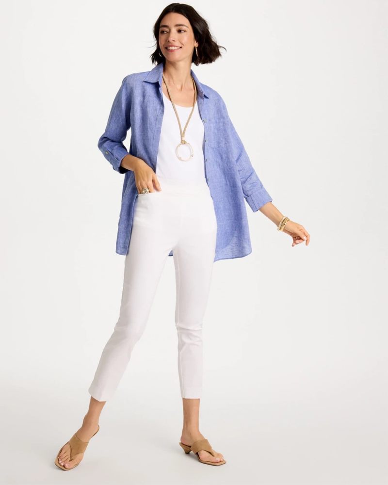 Chicos Brigitte™ Slim Pull-On Ankle Pants - ALABASTER