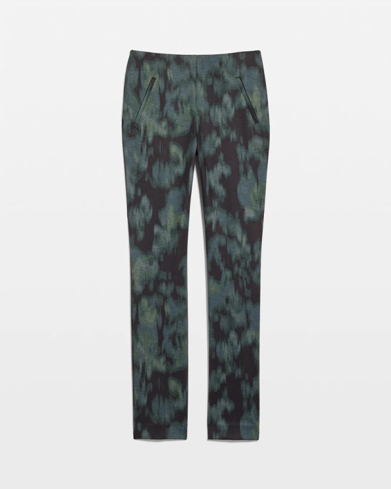 Chicos Brinkly Blur Juliet Slim Ankle Pants - BLACK