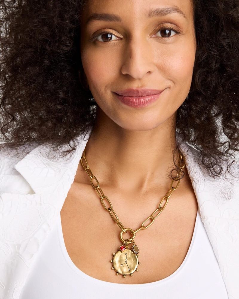 Chicos Cancer Zodiac Charm Pendant - MIXED METALS