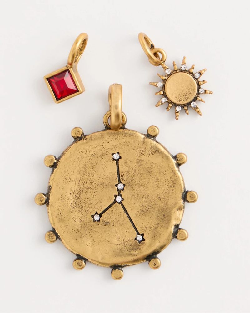 Chicos Cancer Zodiac Charm Pendant - MIXED METALS